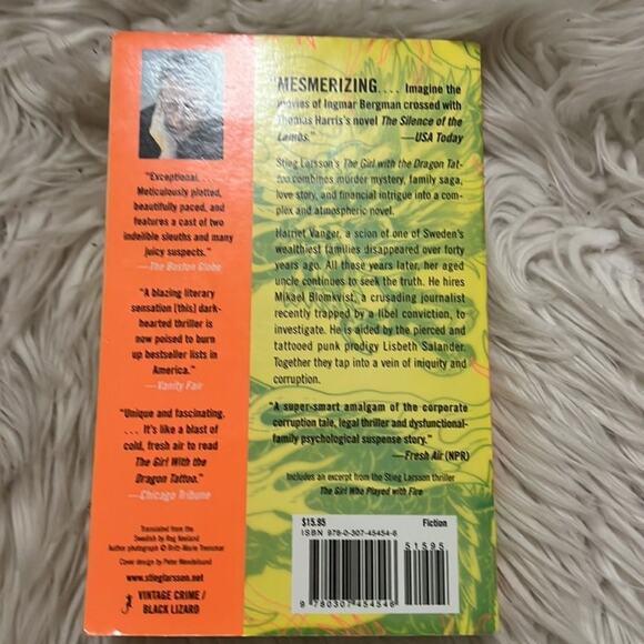 THE GIRL‎ WITH THE DRAGON TATTOO BY STIEG LARSSON - Picture 2 of 5